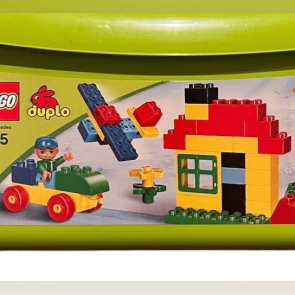 NEW Lego duplo 71 pcs starter set in reusable bin Building set 5506 - Picture 2 of 4
